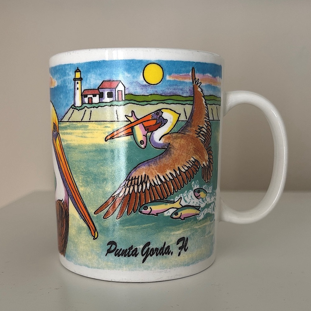 Florida Pelicans Punta Gorda Sea Birds Coastal Gulf Fish Sky A Gift Corp Coffee